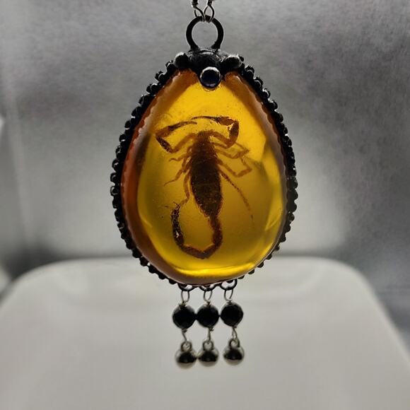 Amber Scorpion Necklace - Picture 2 of 7